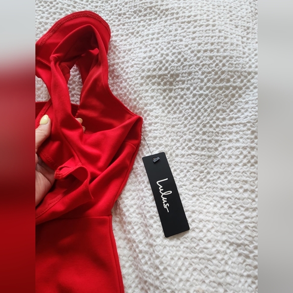 Lulu's Red Sleeveless Dress - Picture 3 of 9